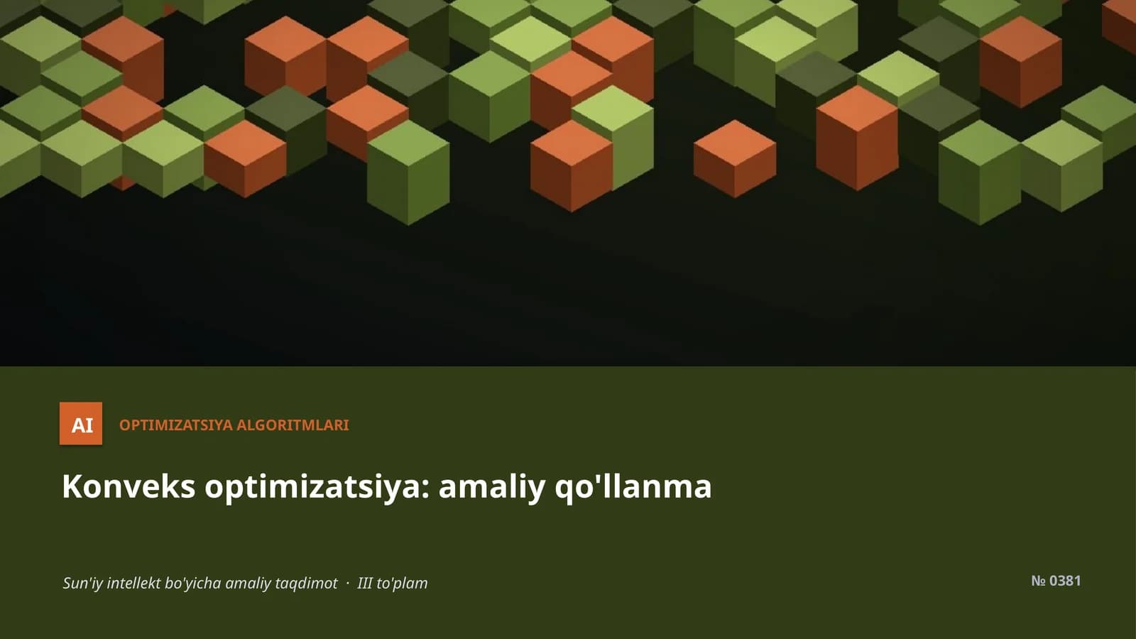 Optimizatsiya algoritmari