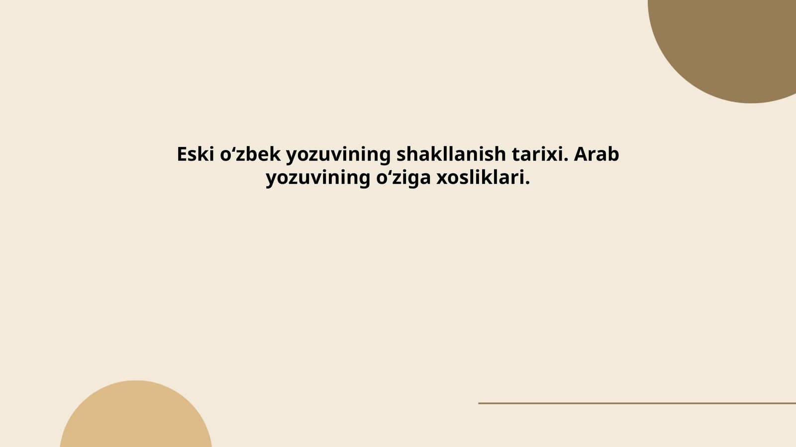 Eski oʻzbek yozuvi tarixi