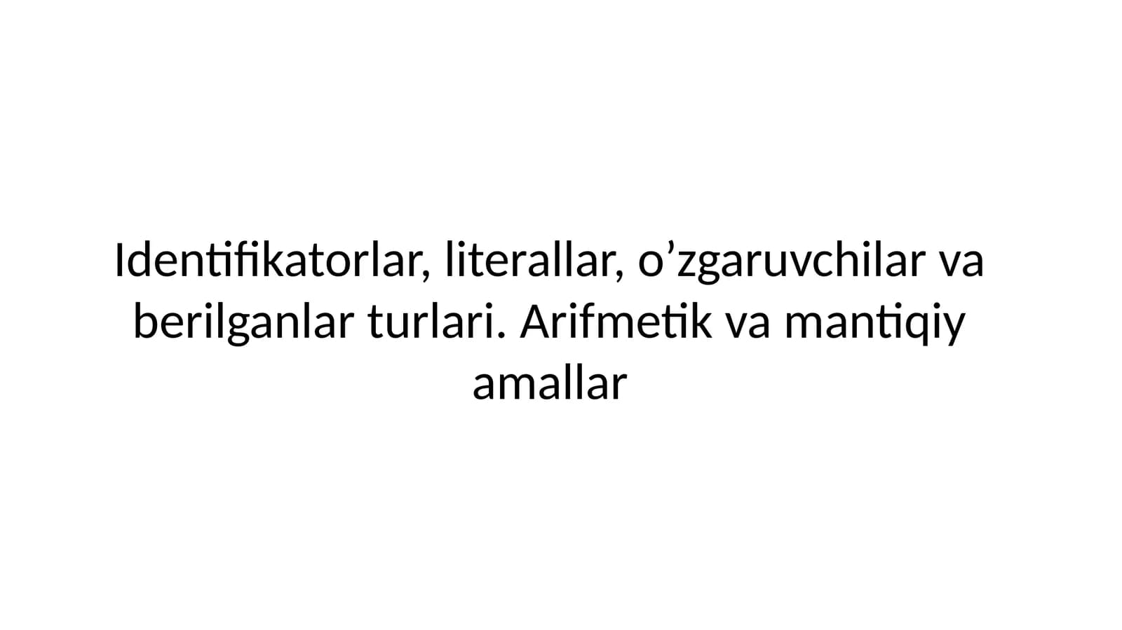 Matematikoperatorlar