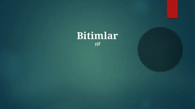 Bitimlar