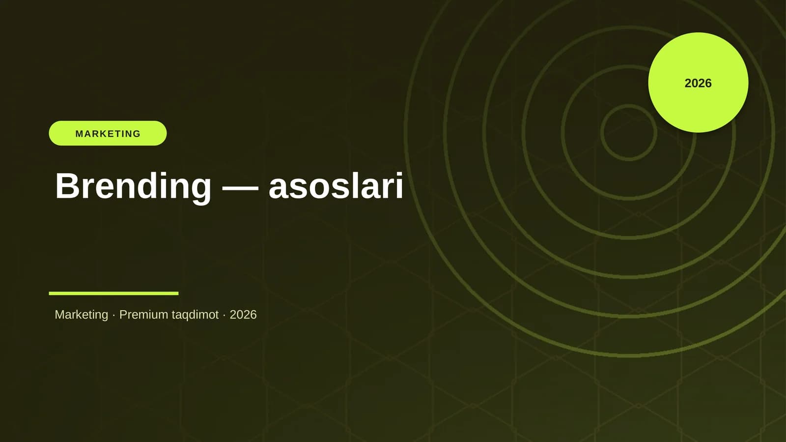 Brending — asoslari