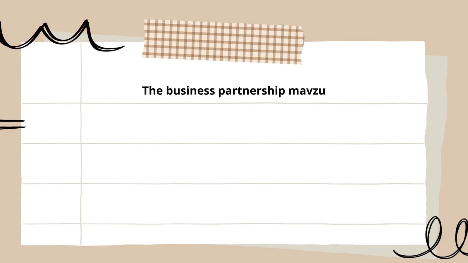 Business Partnership