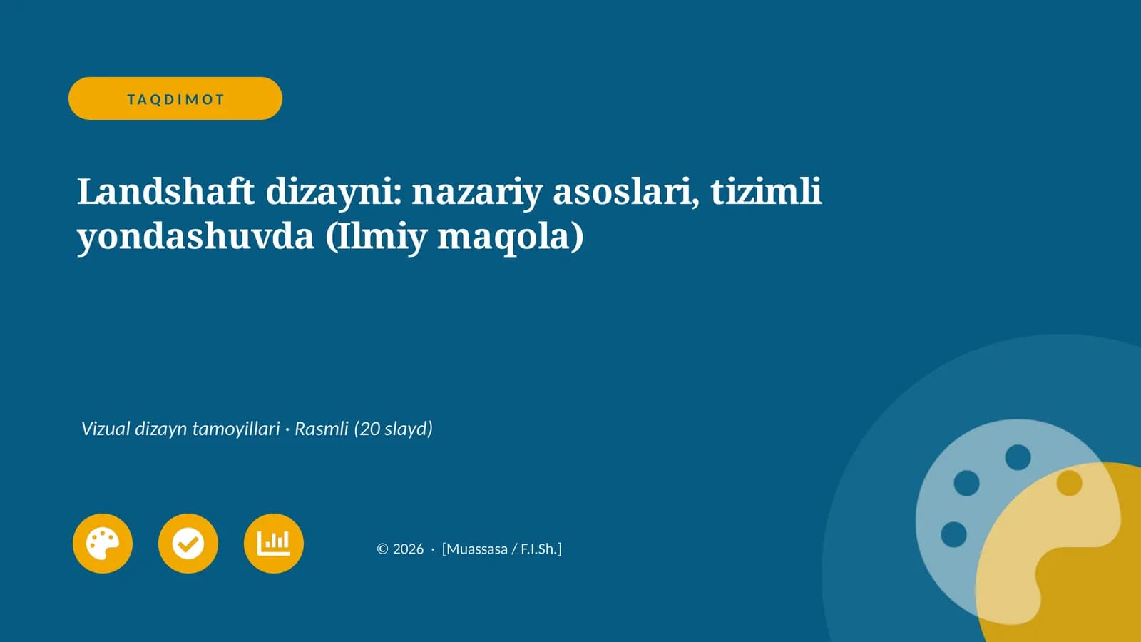 Landshaft dizayni: nazariy asoslari, tizimli yondashuvda