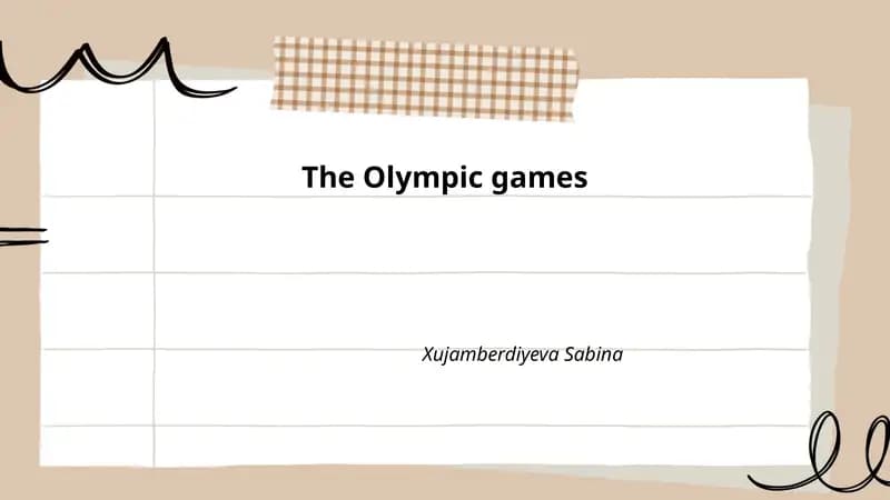 Ancient Olympic Games