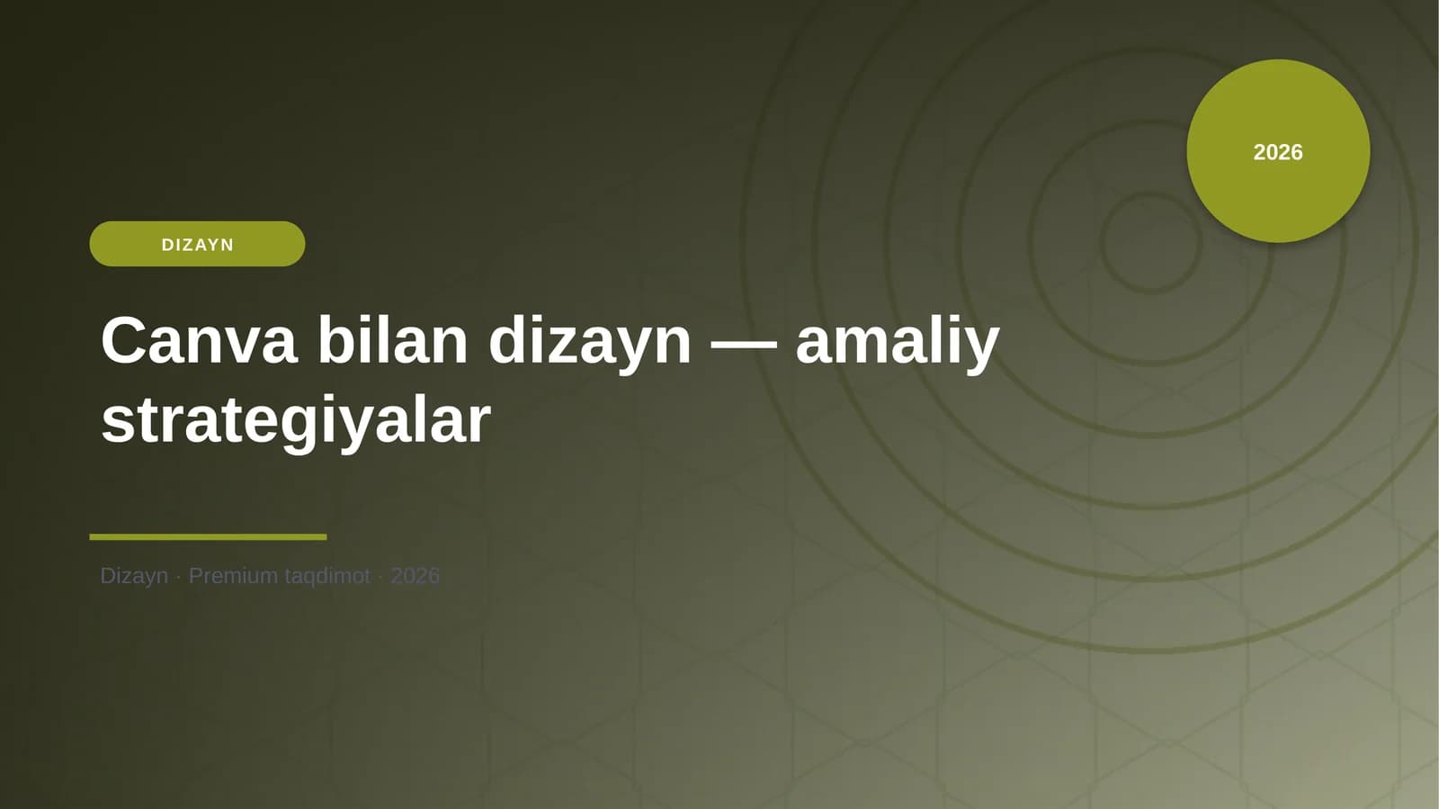 Canva bilan dizayn — amaliy strategiyalar