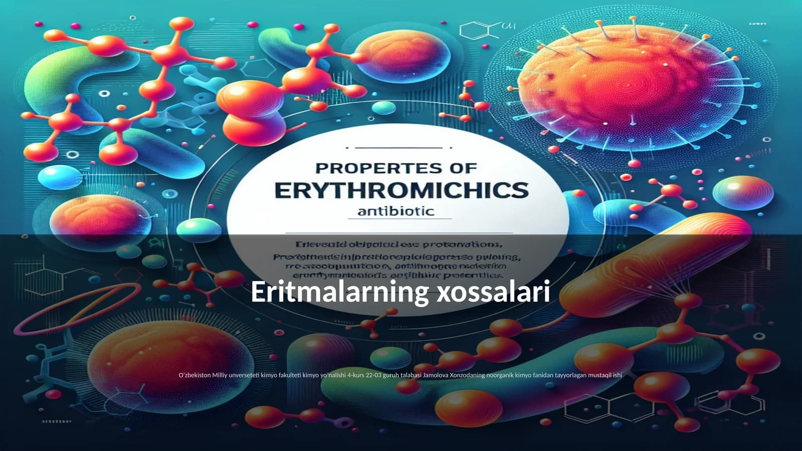 Eritmalarning xossalari