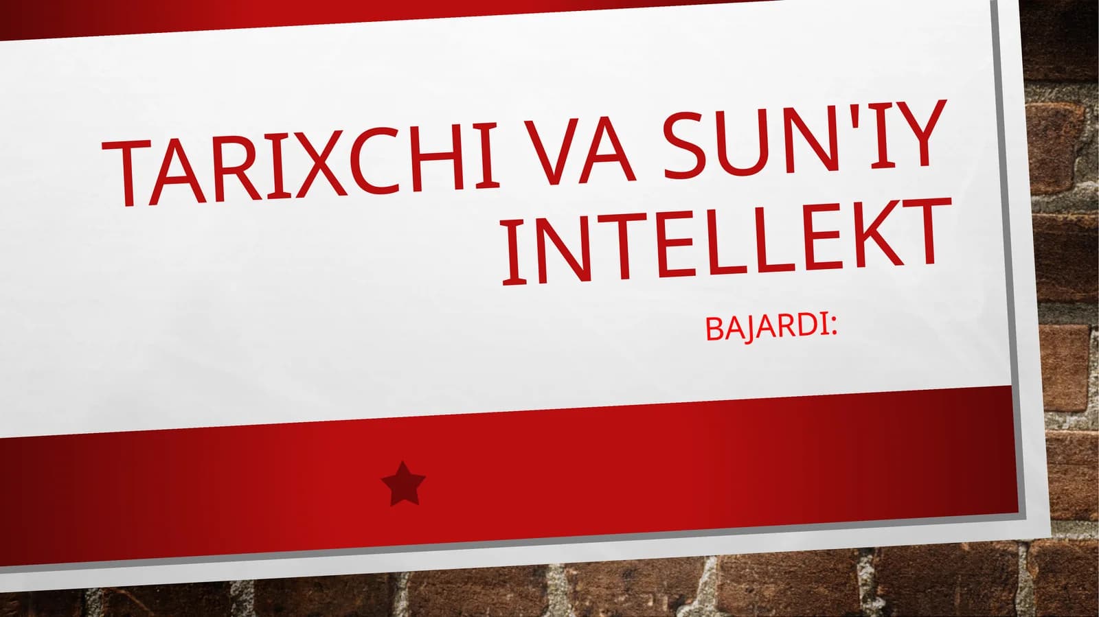 Tarixchi va sun'iy intellekt