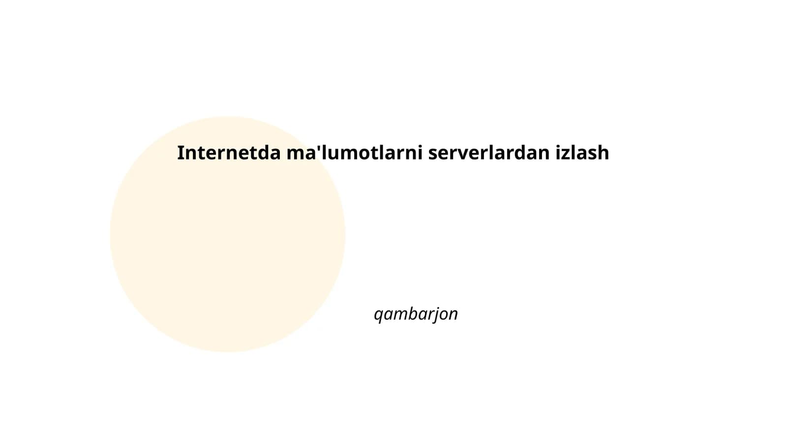 Ma'lumotlarni qidirish algoritmlari