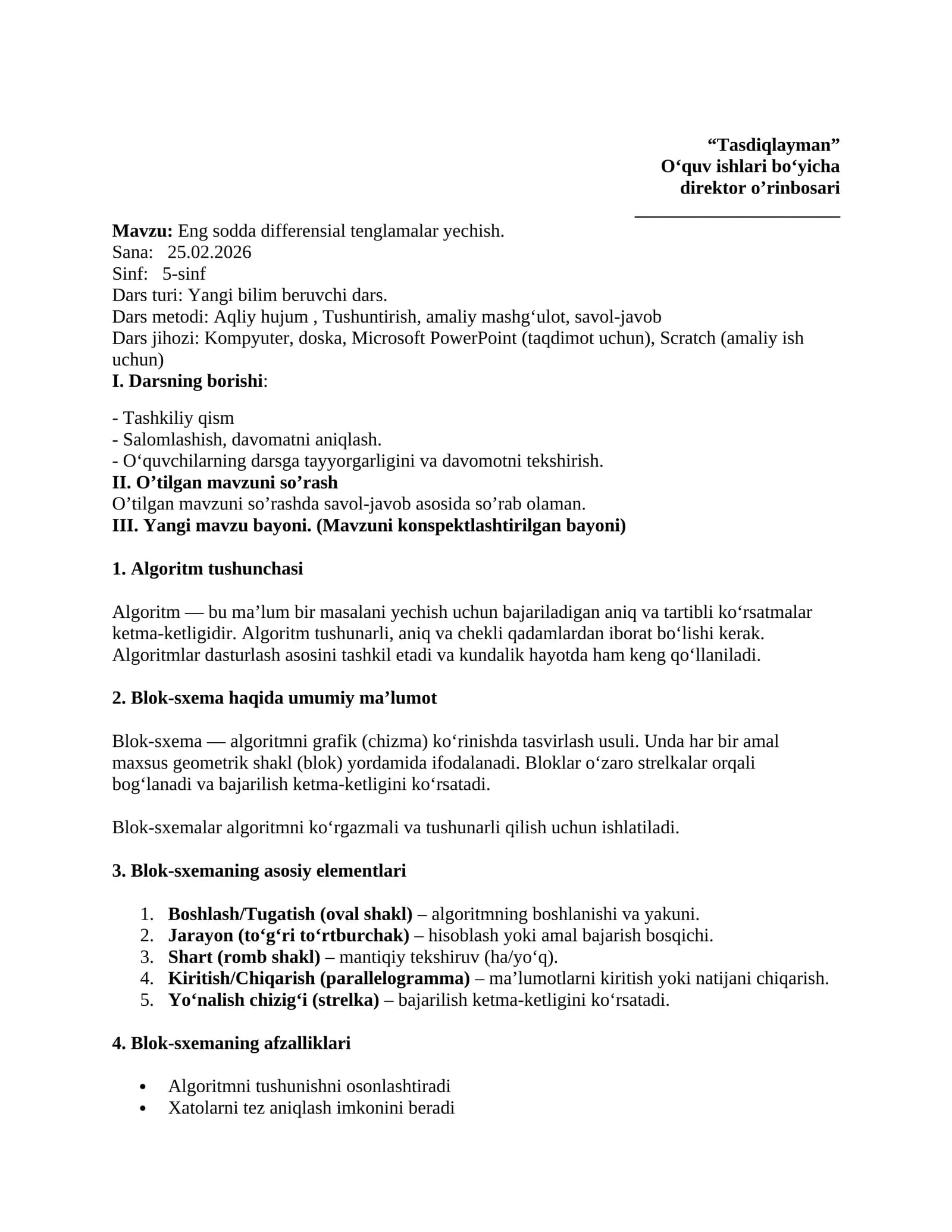 5-sinf blok sxema  teziz
