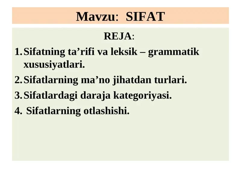 SIFAT