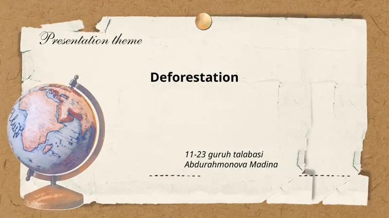 Deforestation