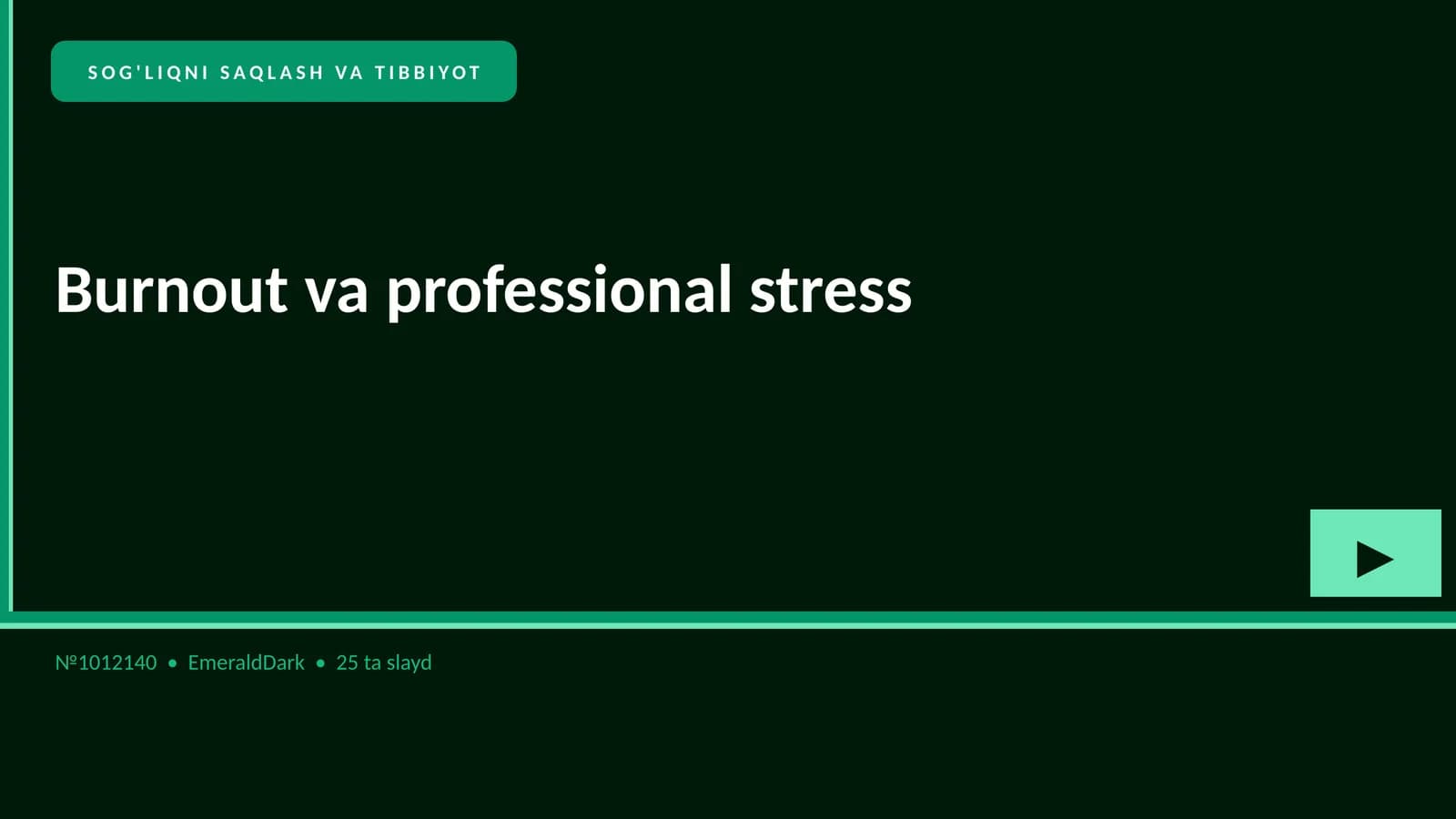 Burnout va professional stress
