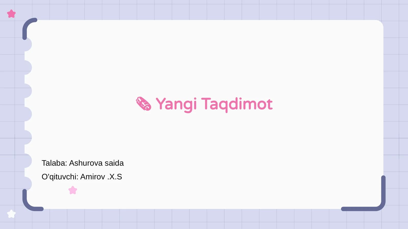 Yangi Taqdimot