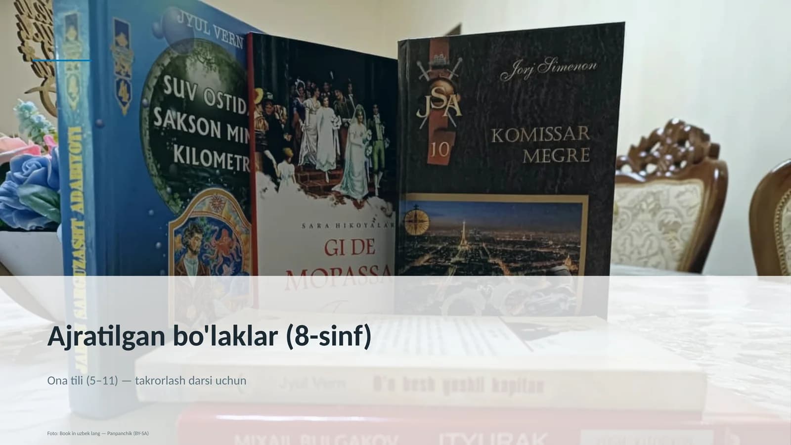 Ajratilgan bo'laklar (8-sinf)