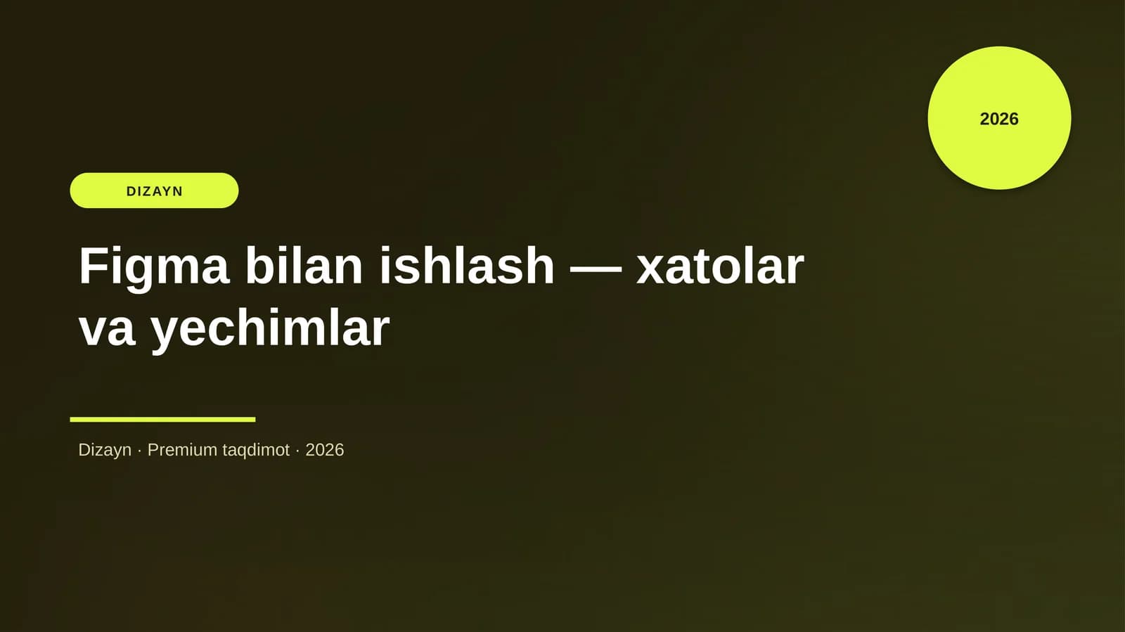 Ushbu taqdimot «Figma bilan ishlash — xatolar va yechimlar»