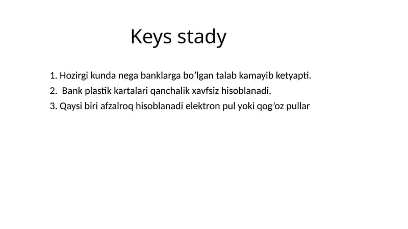 Banklarga Talab