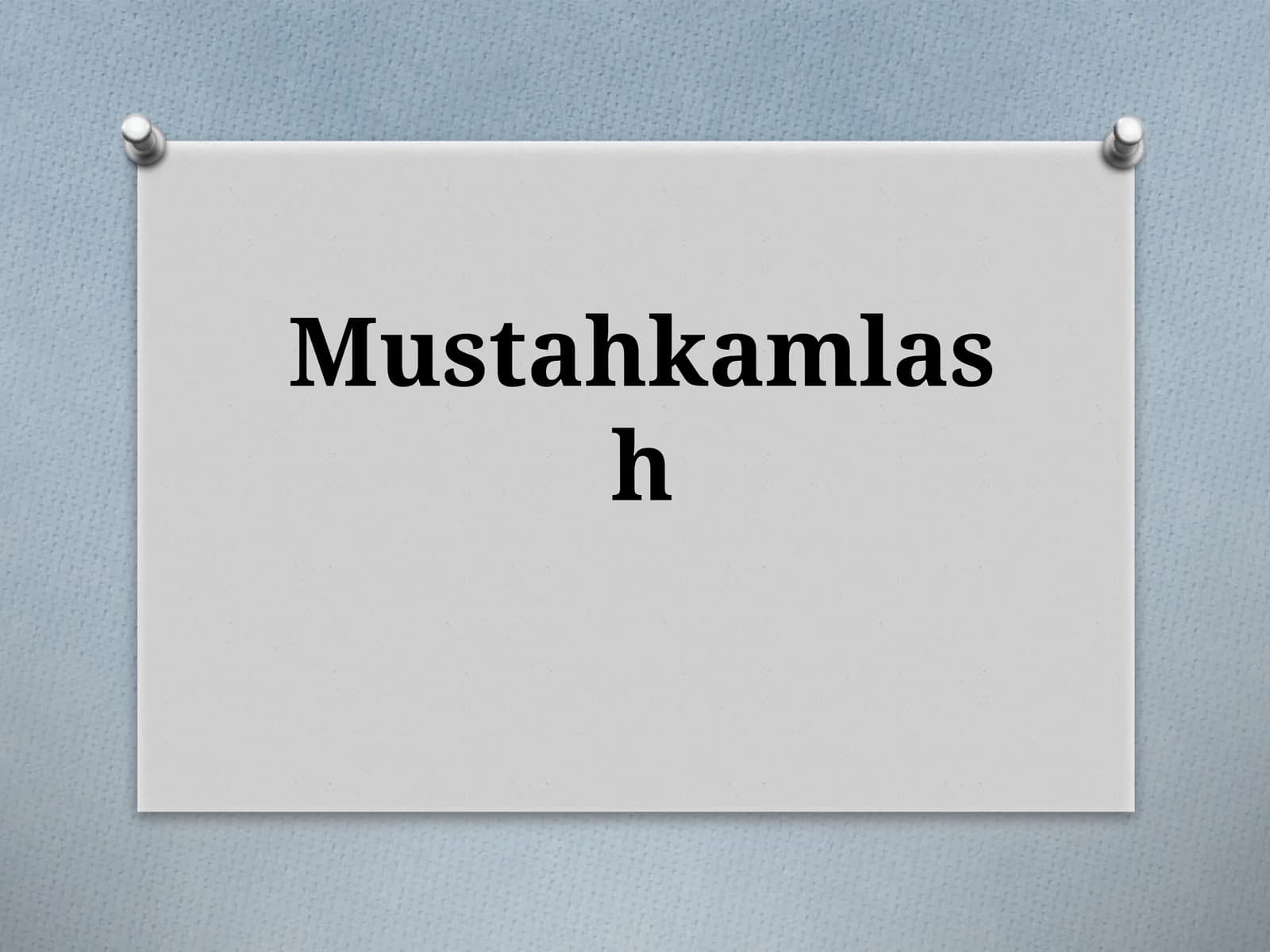 Mustahkamlash