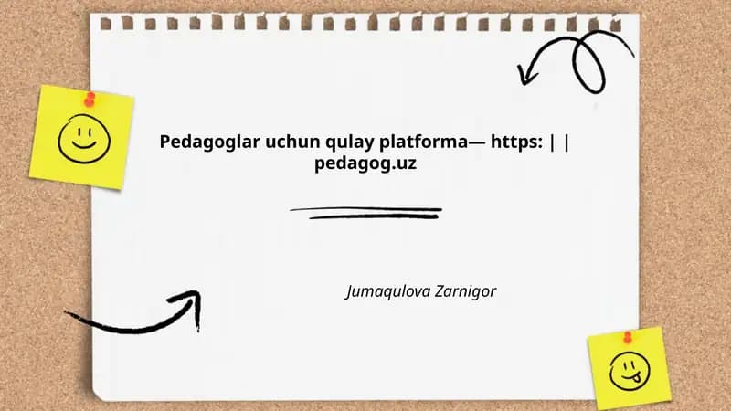 Pedagog.uz platformasi
