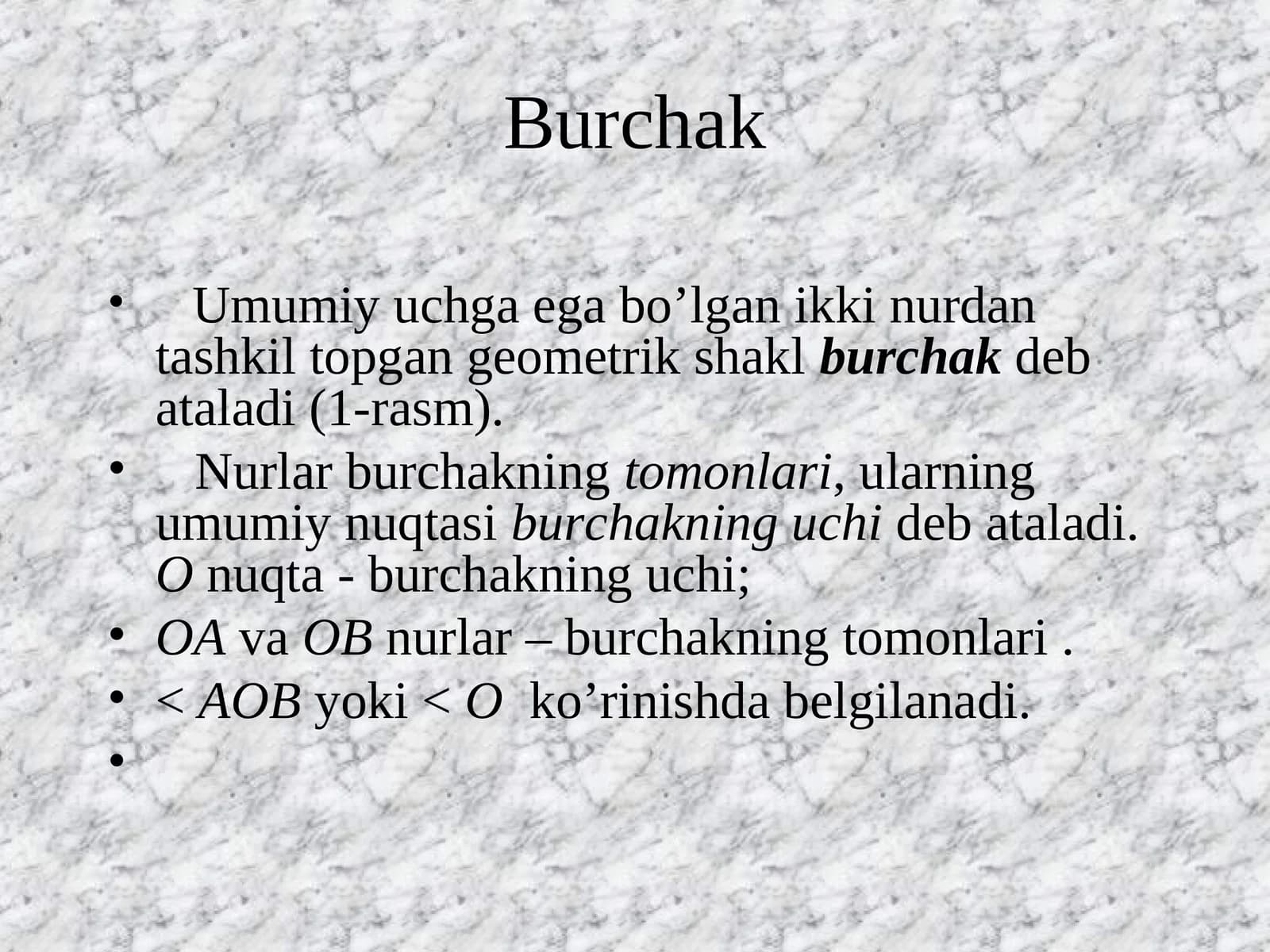 Burchak