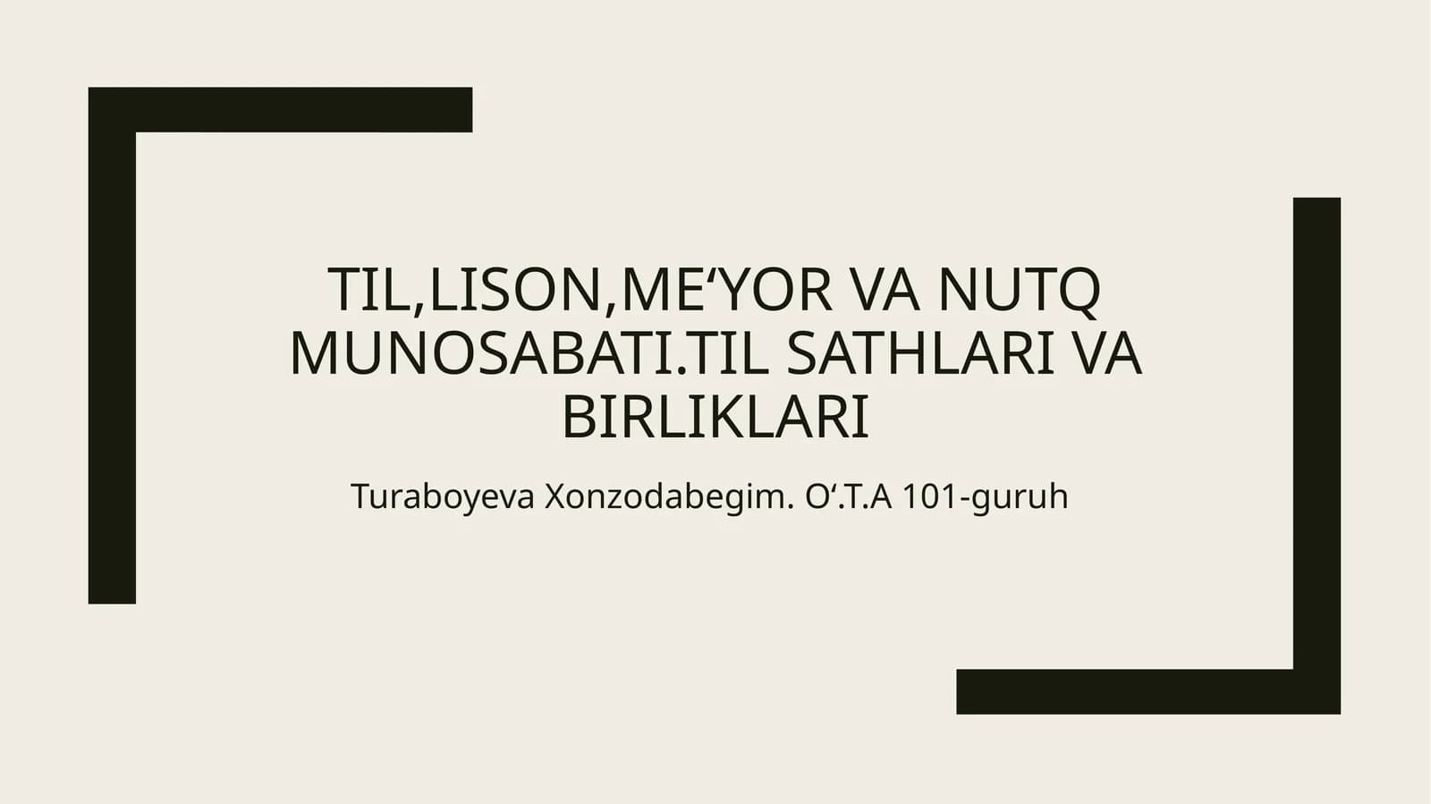 Til,lison,nutq munosabati.UMIS va AHVO