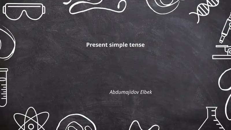 Present simple tense