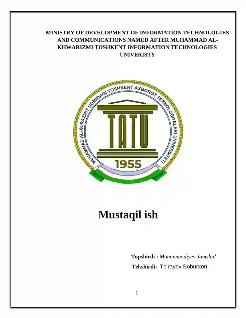Klasterlash masalasini yechish