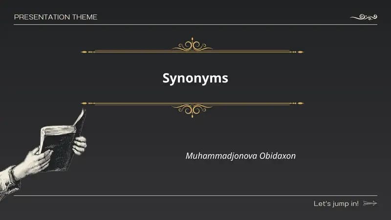 Synonyms