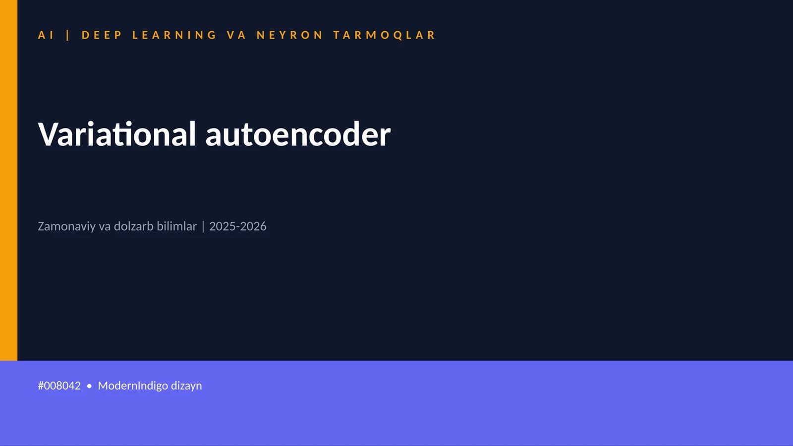AI | DEEP LEARNING VA NEYRON TARMOQLAR