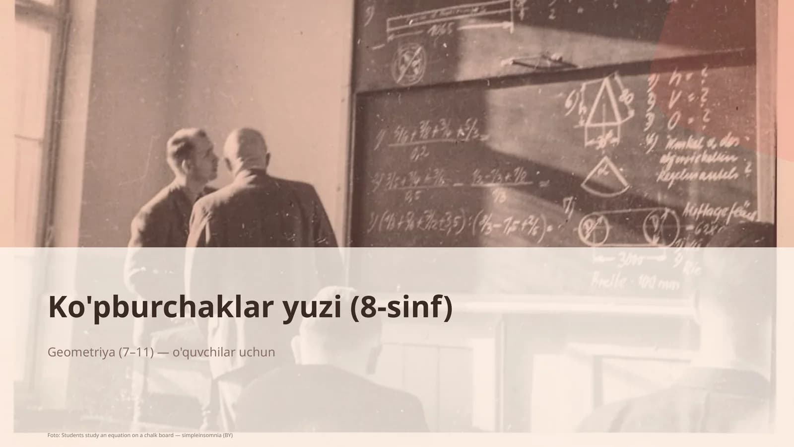 Ko'pburchaklar yuzi (8-sinf)