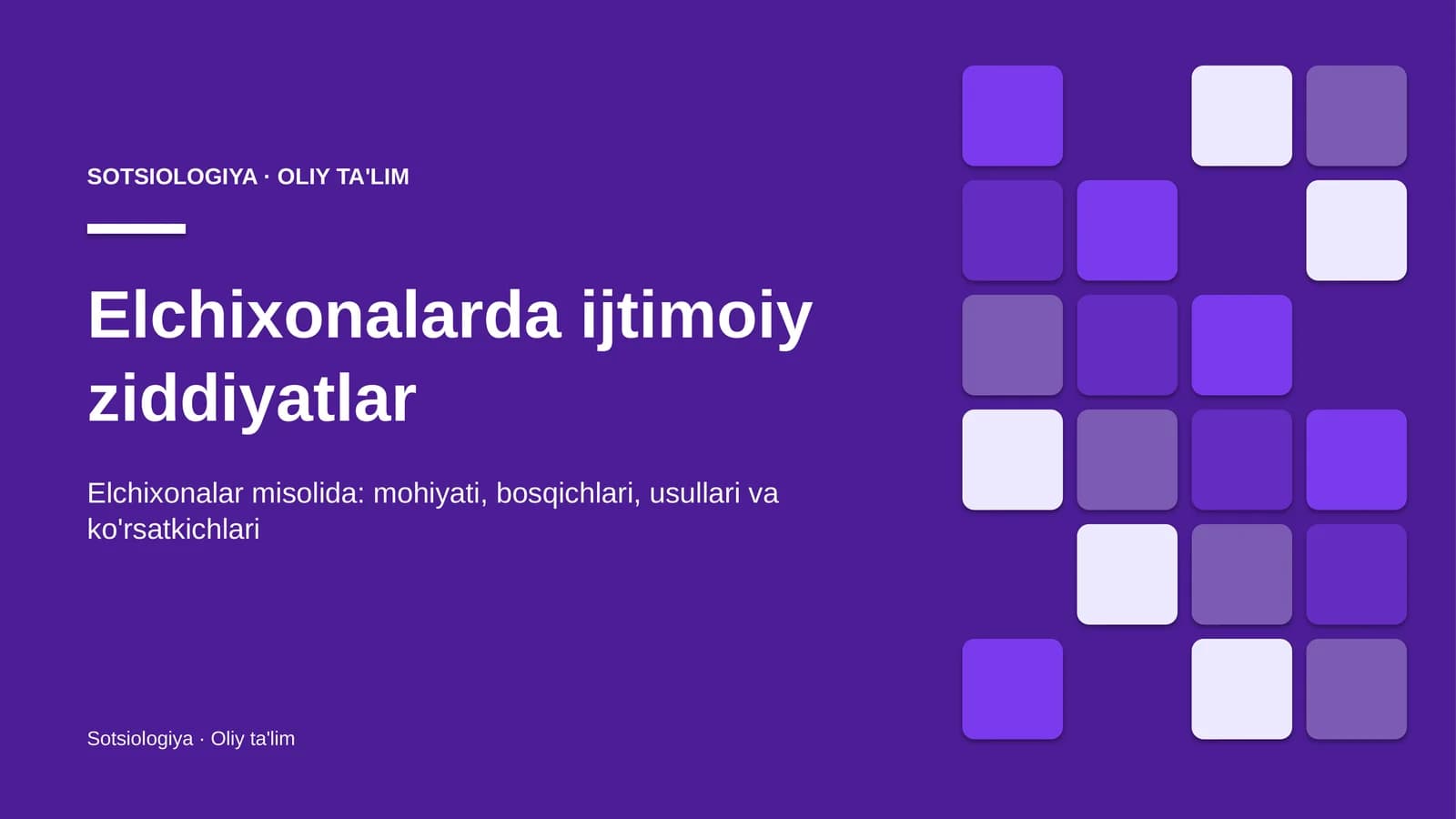 elchixonalarda ijtimoiy ziddiyatlar 9948