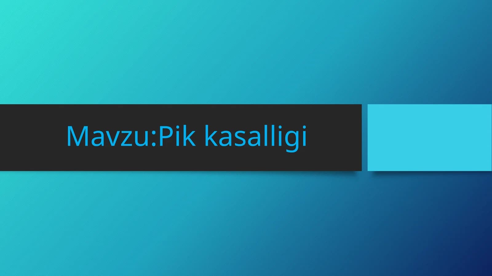 Pik kasalligi