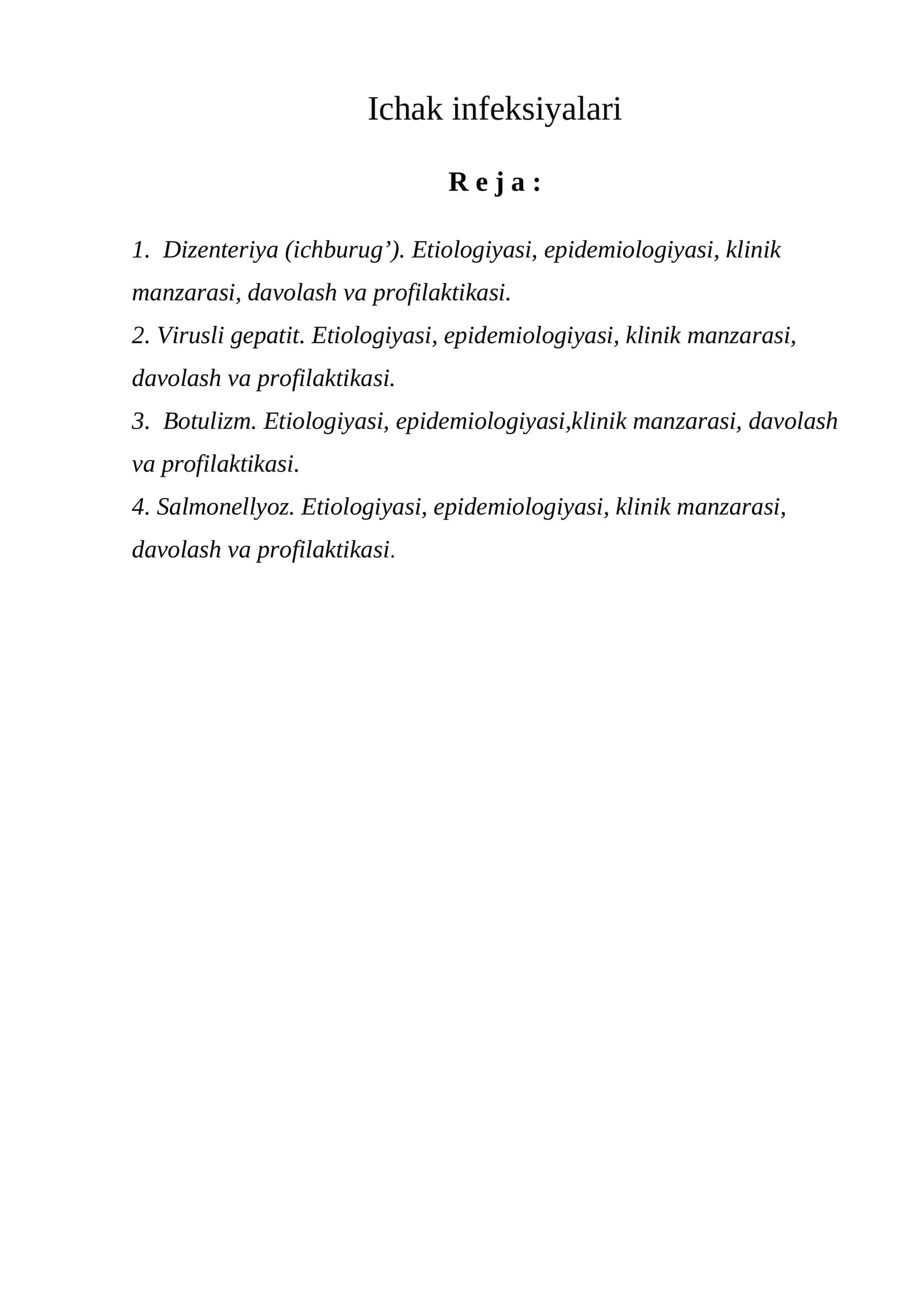Dizenteriya (ichburug’)