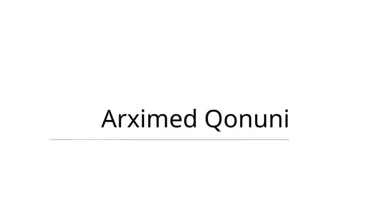 Arximed Qonuni