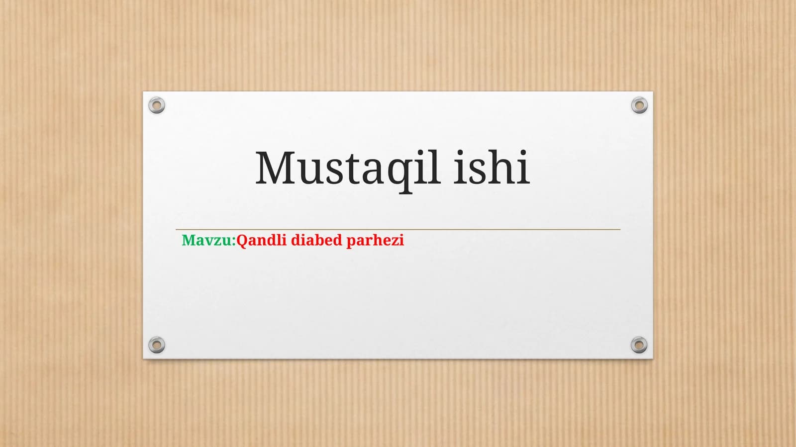 Qandli diabet parhezi