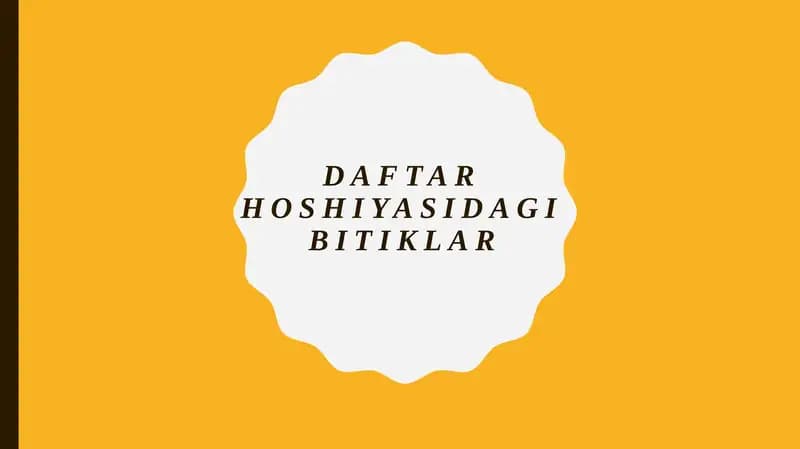 Daftar hoshiyasidagi bitiklar