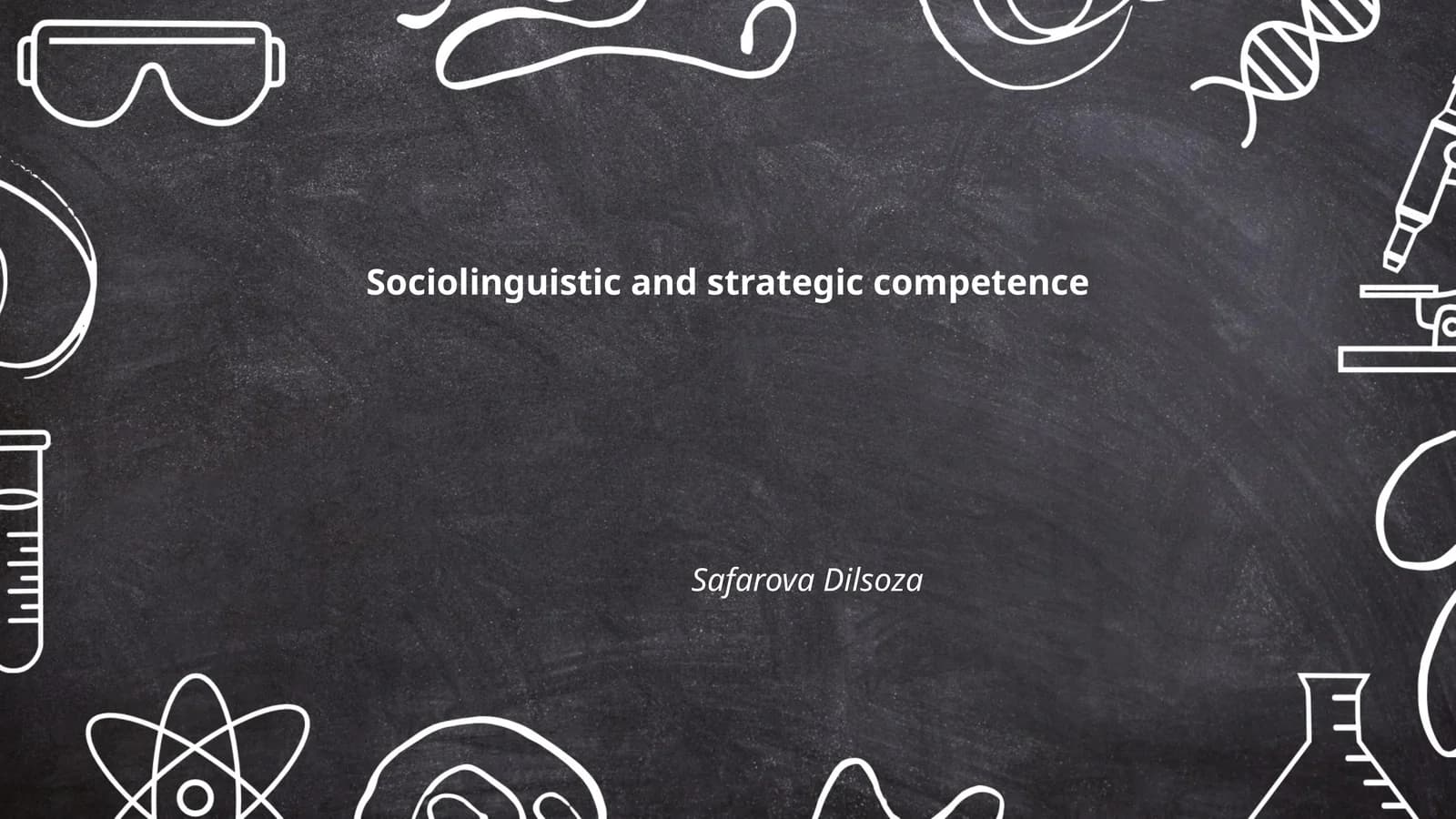 Sociolinguistic and strategic competence
