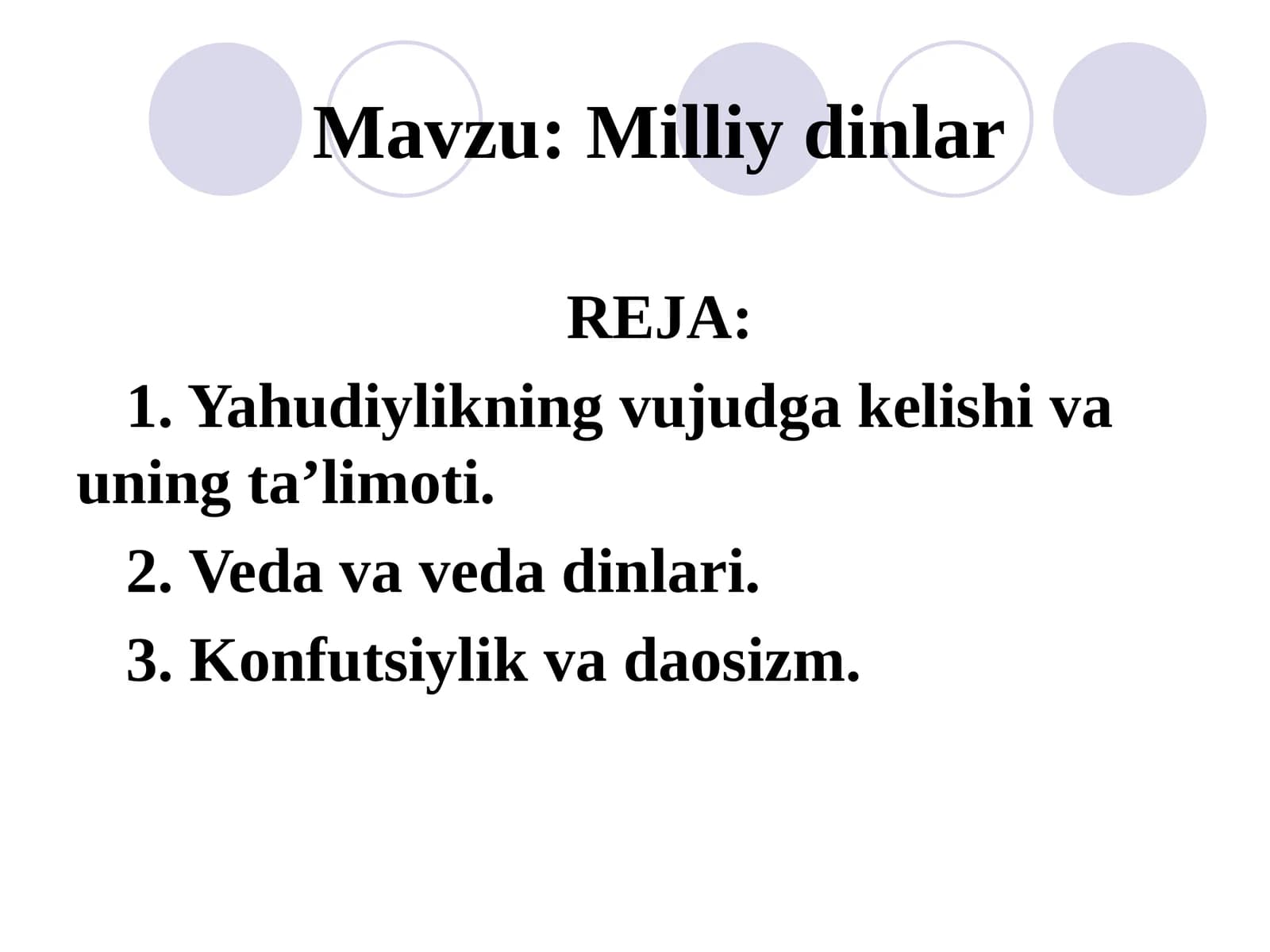 Milliy dinlar