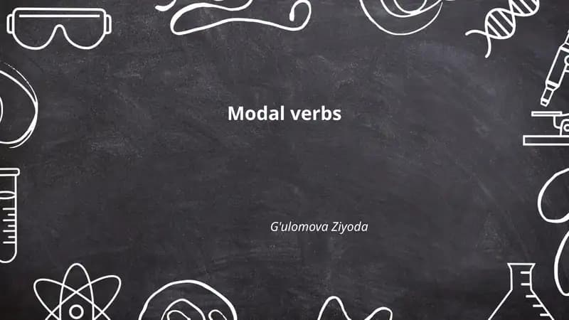 Modal verbs