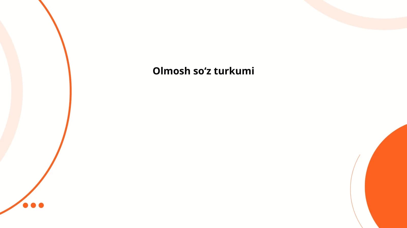 Mavzu olmosh soʻz turkumi