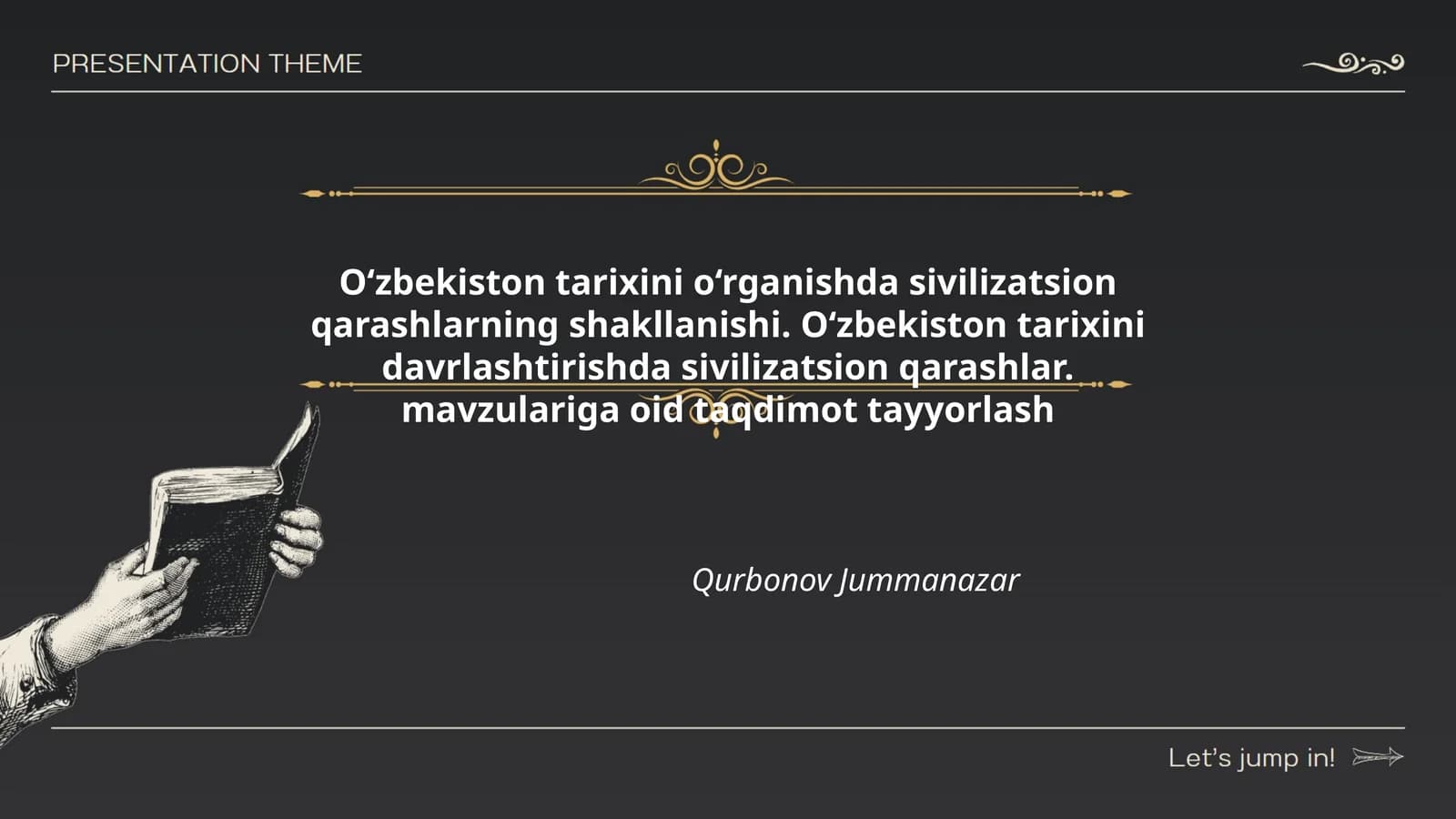 Sivilizatsion qarashlar va O‘zbekiston tarixi