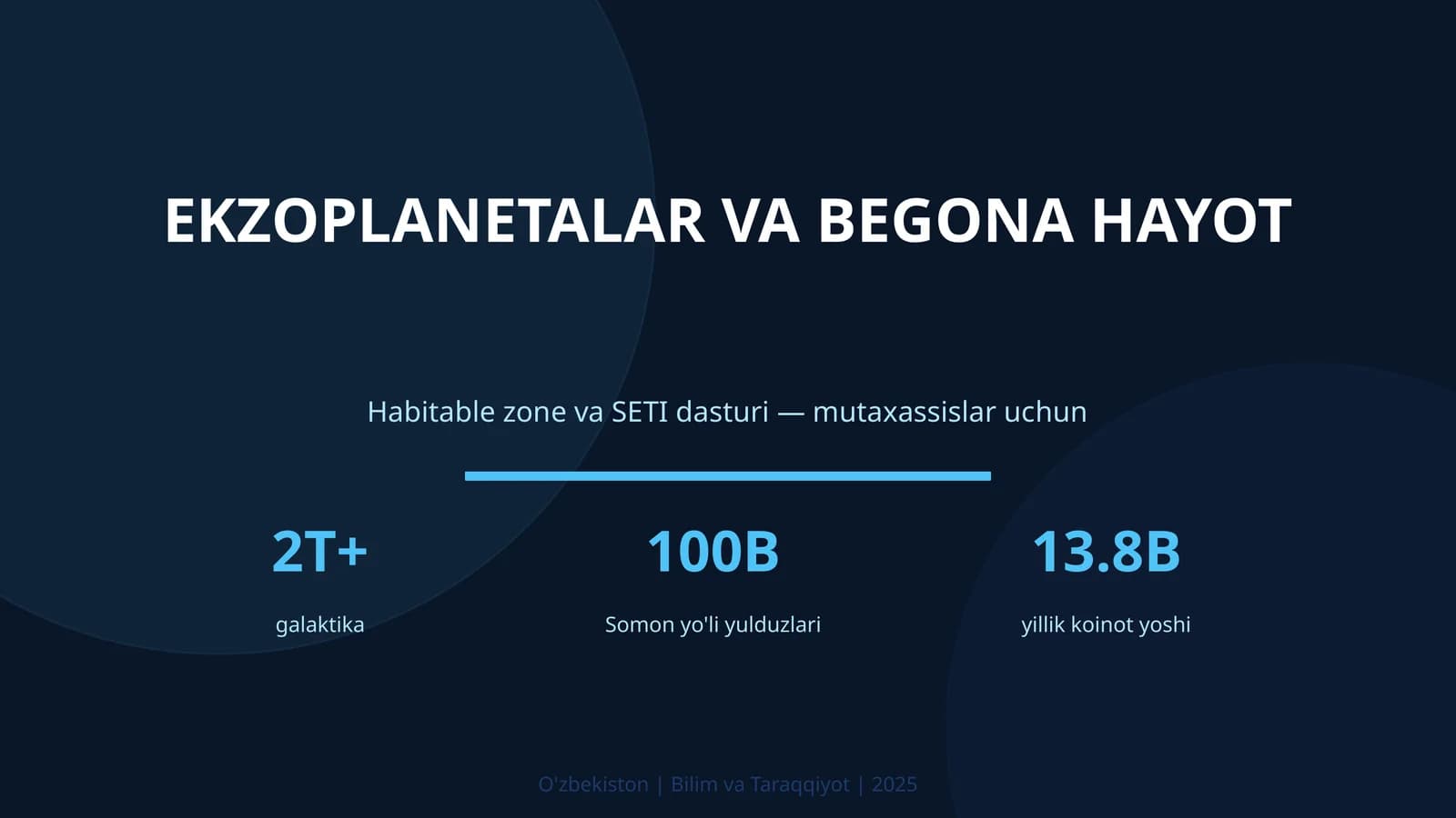 Ekzoplanetalar va begona hayot
