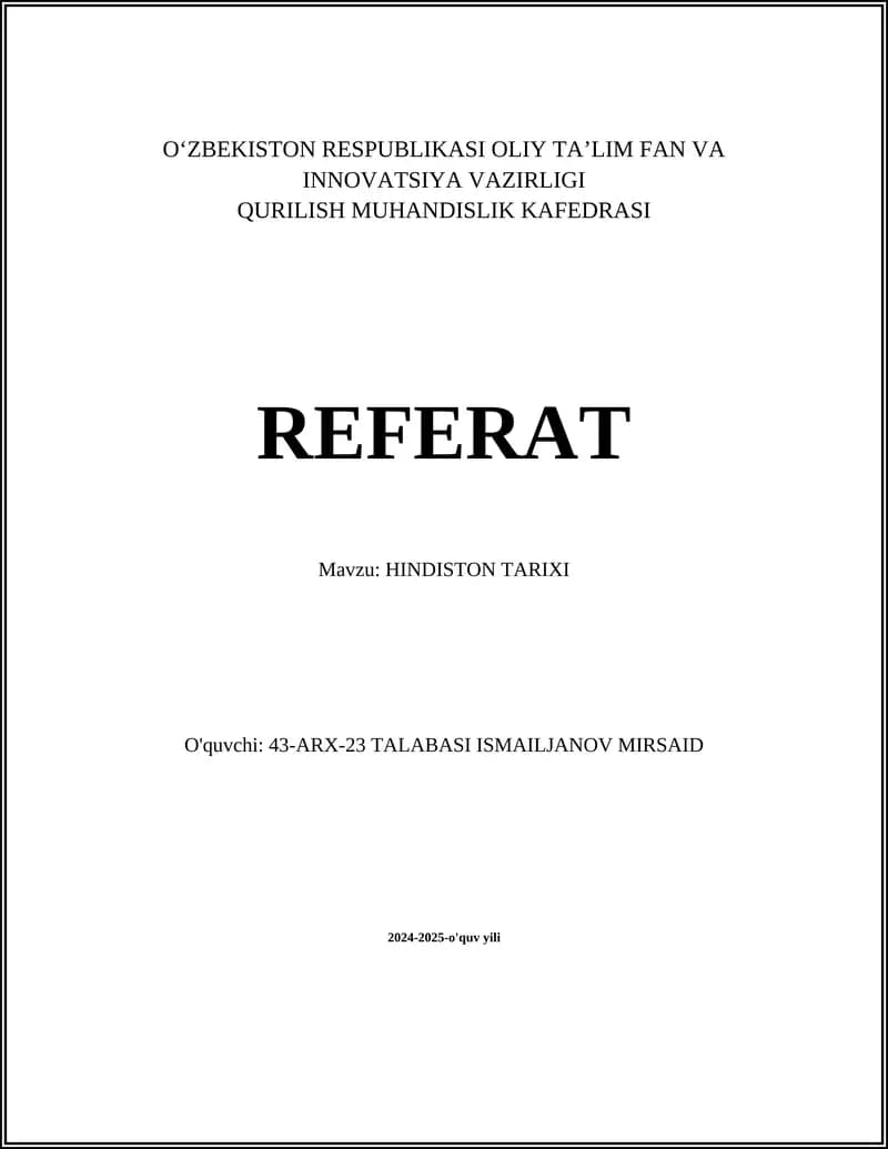 Hindiston tarixi