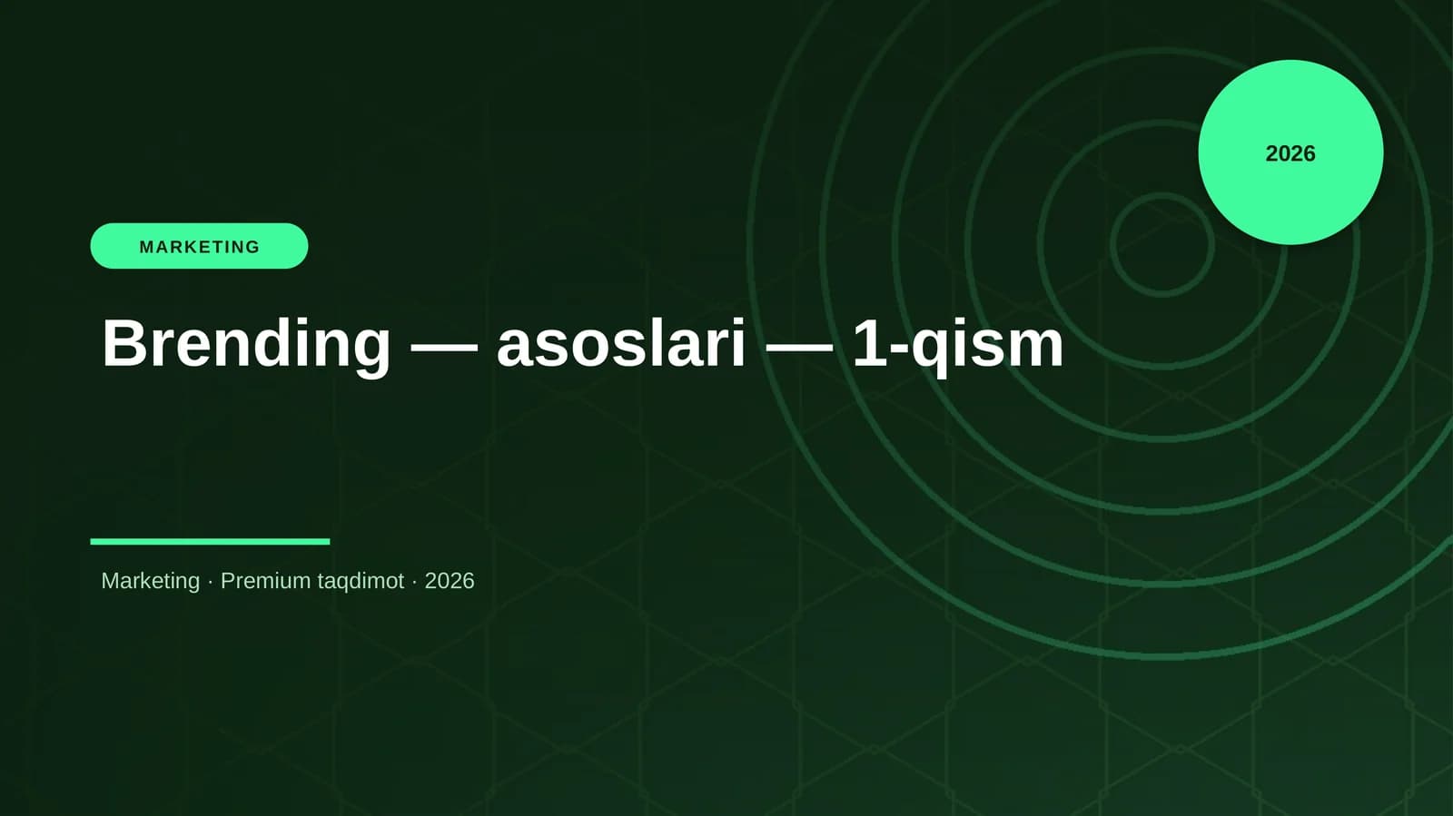 Brending — asoslari — 1-qism
