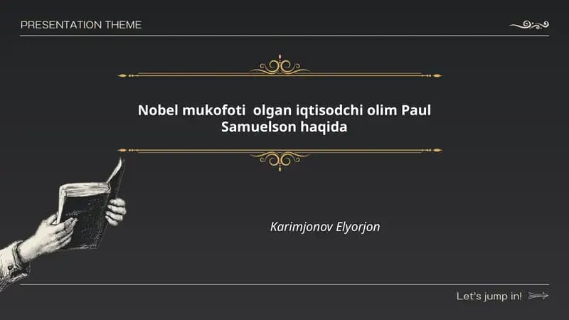 Paul Samuelson haqida