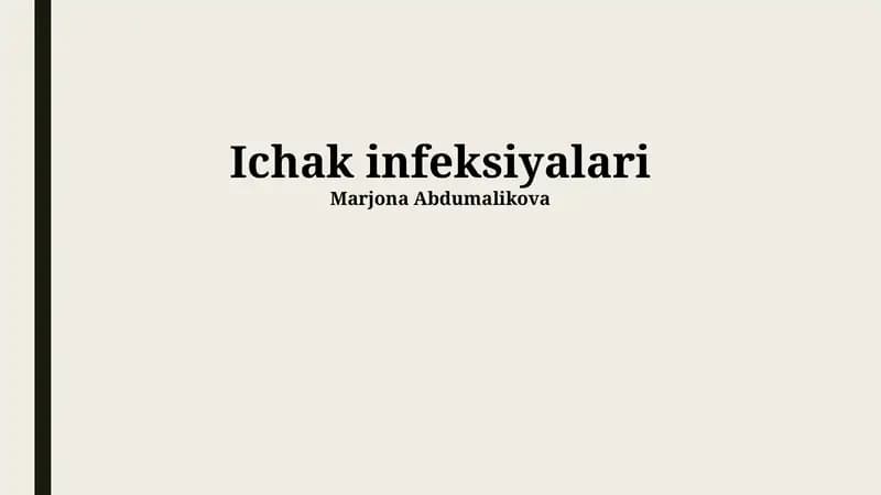 Ichak infeksiyalari