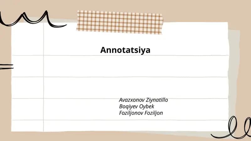 Annotatsiya