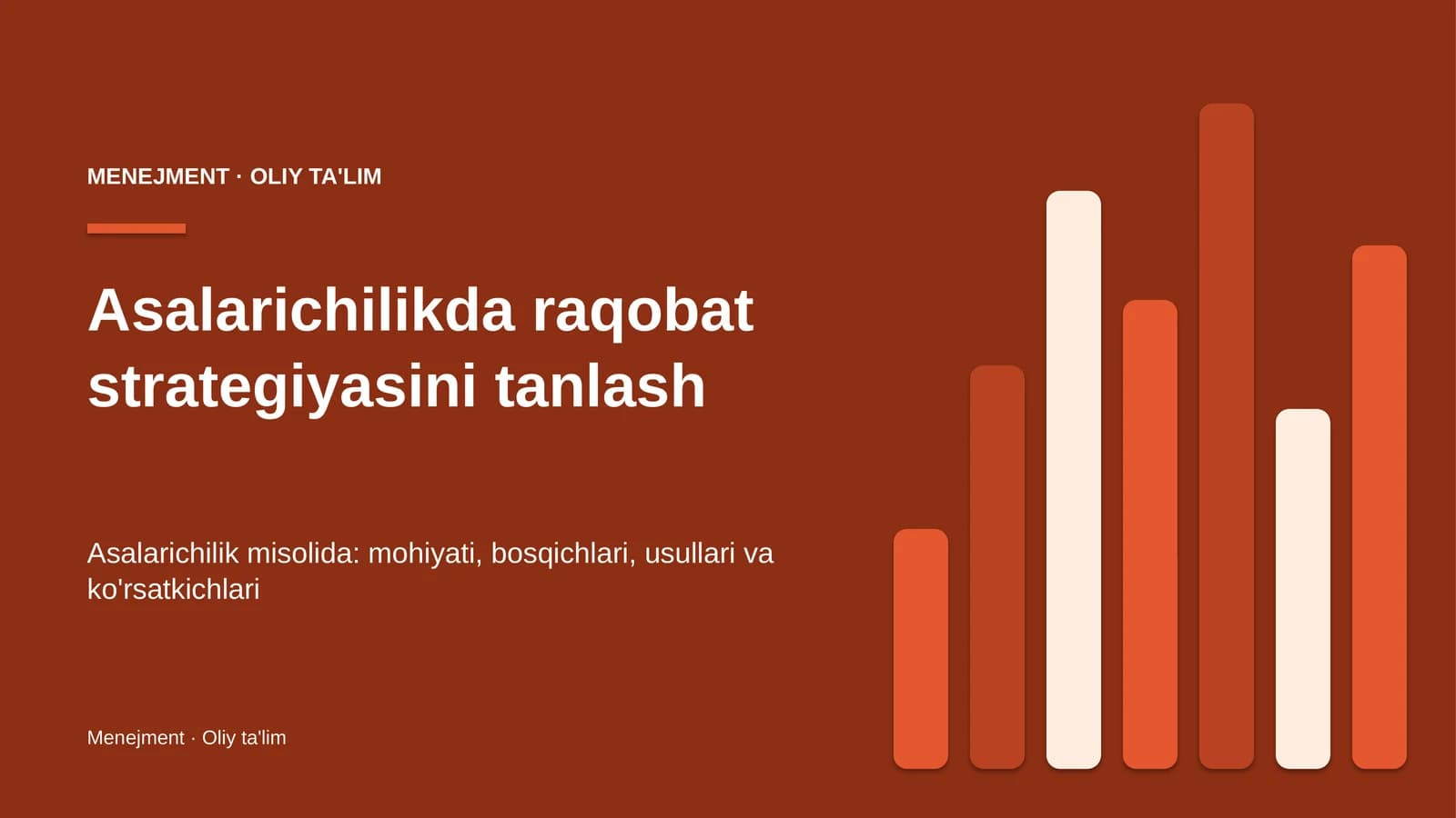 asalarichilikda raqobat strategiyasini tanlash 3985