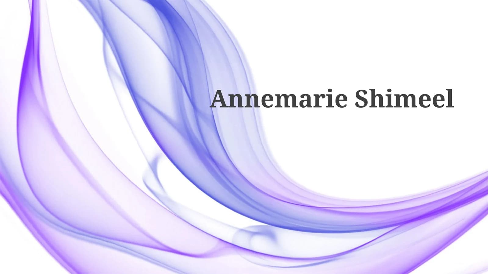 Annemarie Shimeelning Hayoti