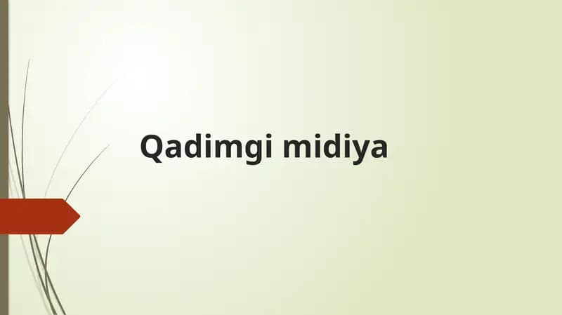 Qadimgi Midiya