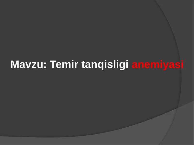 Temir tanqisligianemiyasi